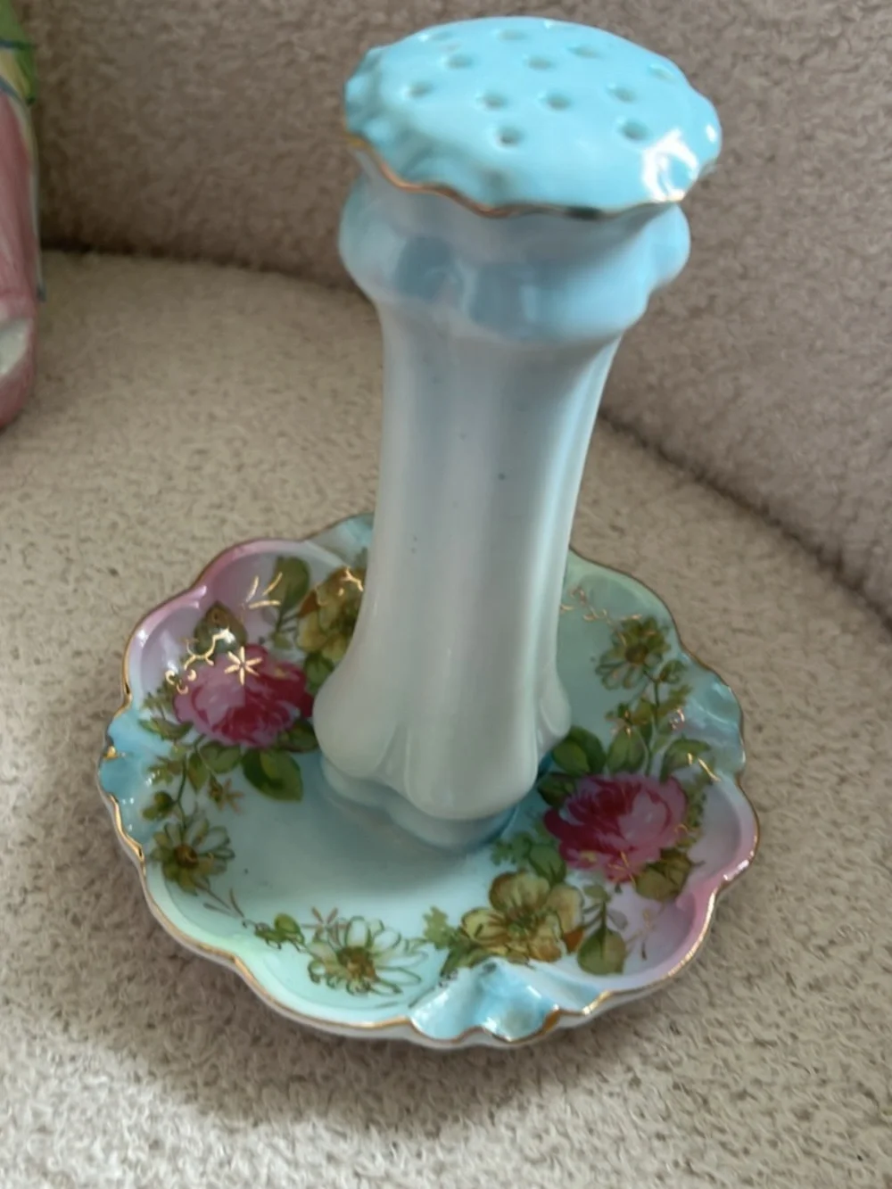 antique RS Prussia hat pin holder